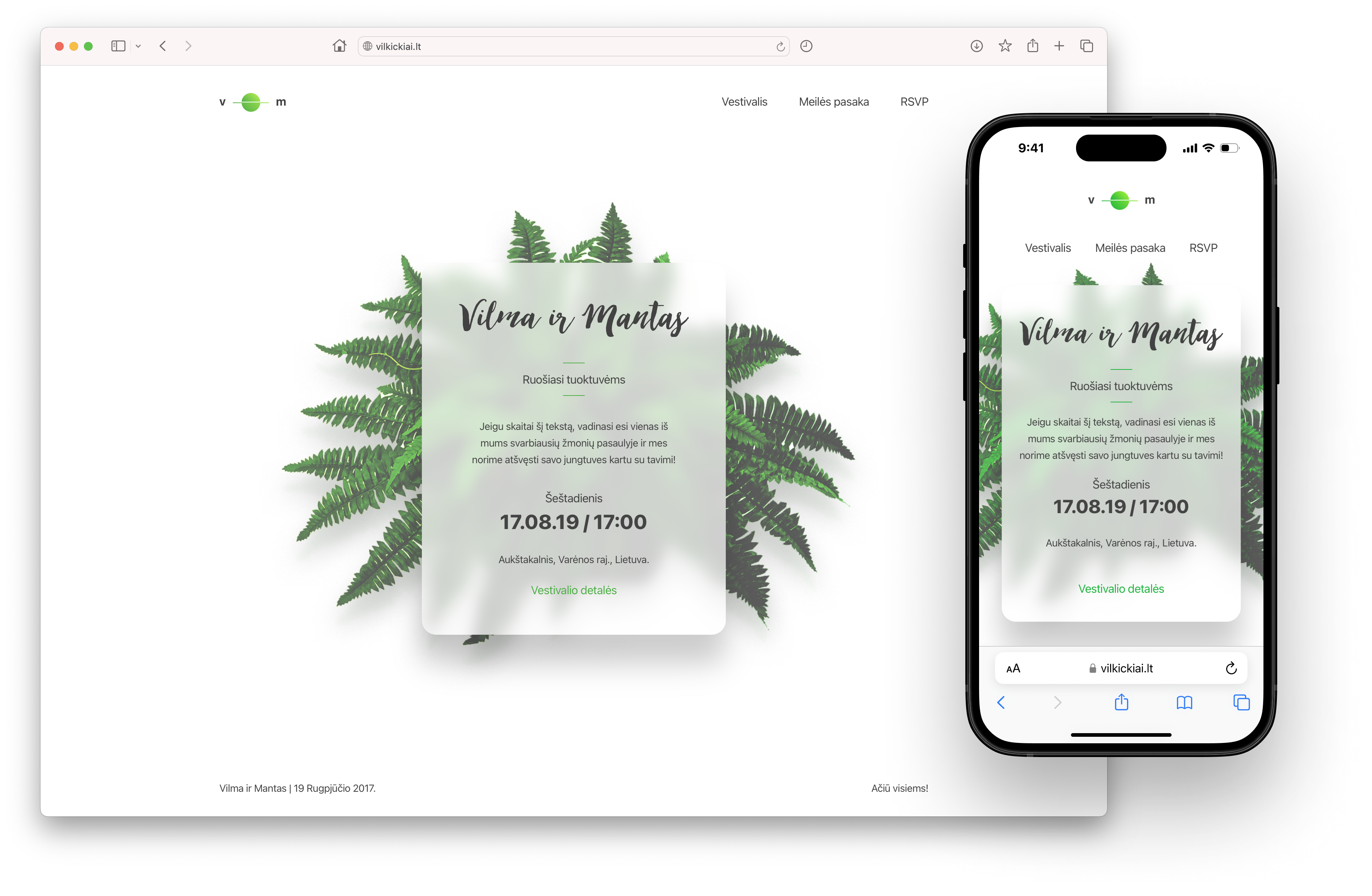 Showcase website